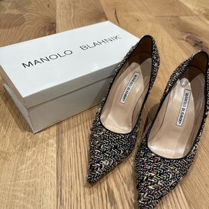Manolo Blahnik Tweed Heels